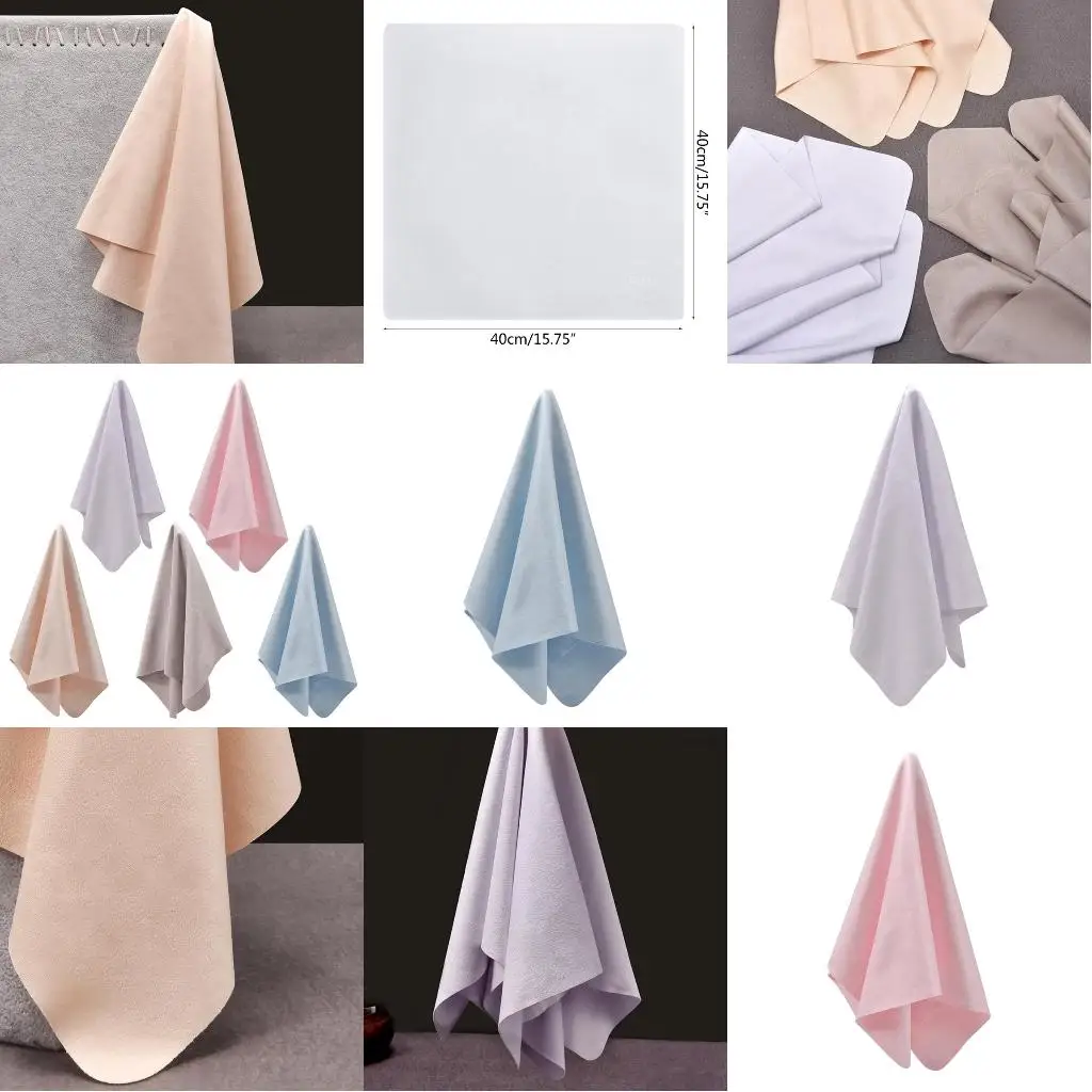  400x400mm Big Size Cleaning Cloth Chamois Microfiber Glasses lens For Camera Phone Computer Cleaner Work Room Wipe Cloth