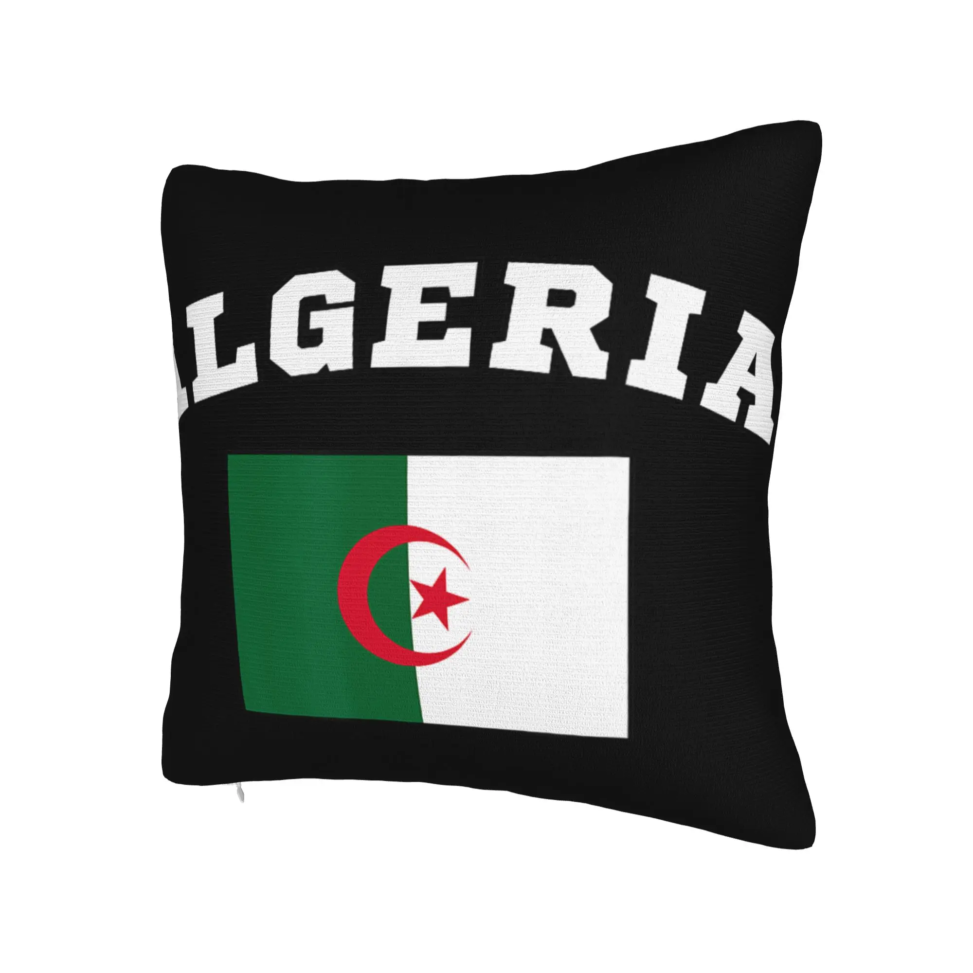 DZ Algeria Algerian Flag Pillow Cover Merchandise Soft Cushion Cover Decorative  Pillow Case Cover Home Multi Size