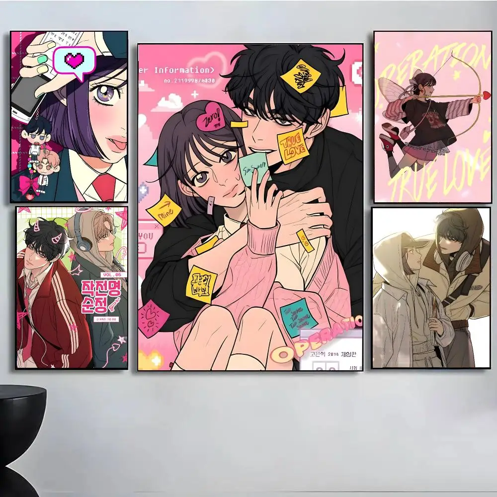 Webtoon O-Operation True Love Poster High Quality Wall Art For Home Office Bedroom Living Room Hallway Bar Perfect Gift Idea