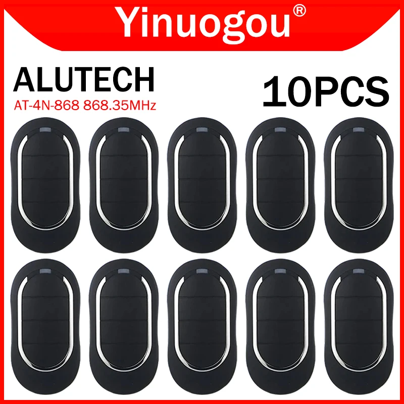 

10PCS ALUTECH 868MHz AT-4N AT-4N-868 Garage Door Remote Control 868.35MHz Electric Gate Remote Control Garage Door Opener