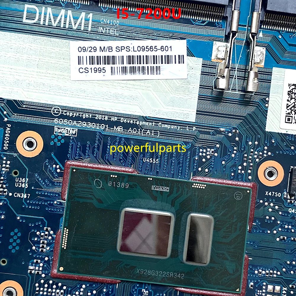 For HP Probook 640 G4 650 G4 Motherboard 6050A2930101-MB-A01 L09565-601 L09567-601 L09566-601 L09569-601 L09570-601 Working Good - view 4