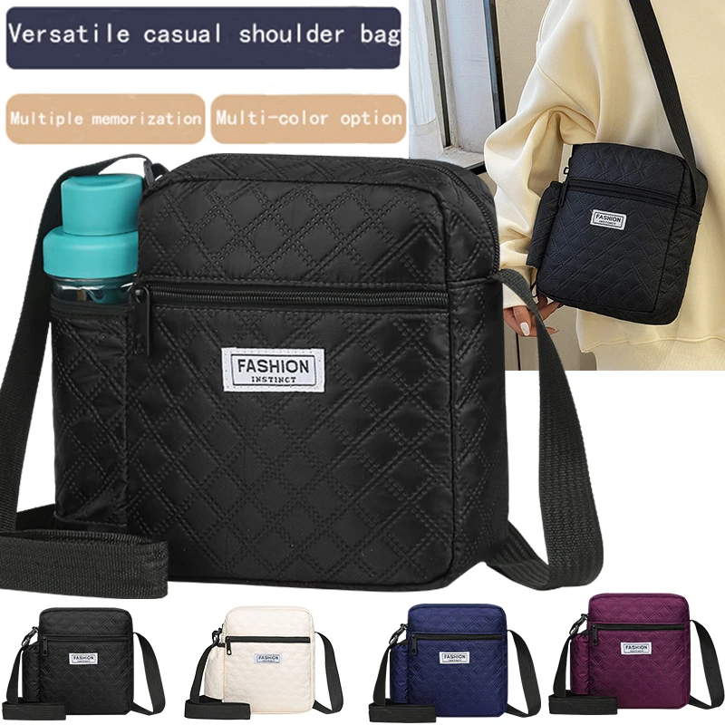 

Маленькая сумка через плечо нейтрального стиля для мужчин и женщин. Регулируемый плечевой ремень для удобной переноски во время путешествий.