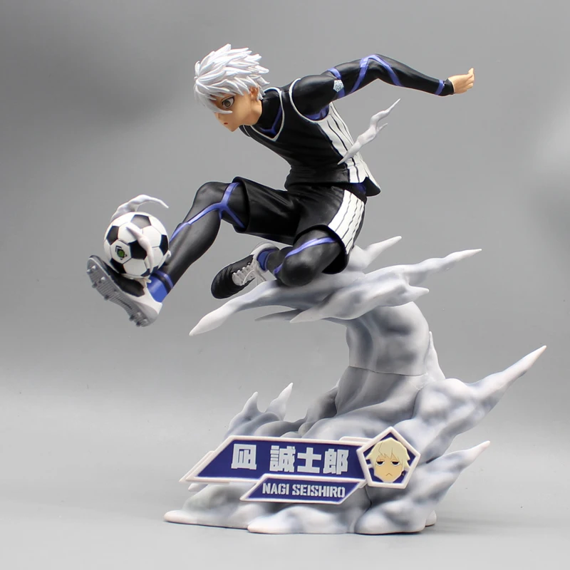 Blue Lock Figures Nagi Seishiro Anime Figure Football Action Figurine Pvc Model Desk Collection Room Statue Doll Birthday Gifts