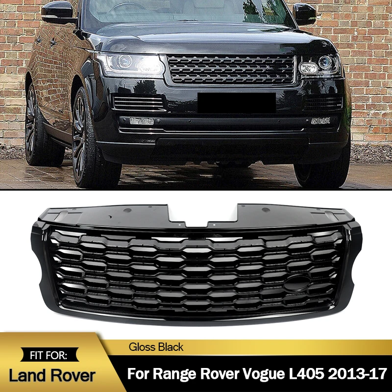 

Facelift 2018 Look Front Grille Compatible with 2013-2017 RANGE ROVER L406 VOGUE Front Bumper Grills High Quality ABS Magickit