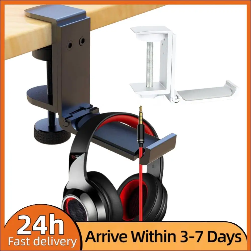 

Подстольная подставка для наушников с регулируемым креплением, держатель для игровой гарнитуры, настольный держатель для наушников для игровых ПК-аксессуаров