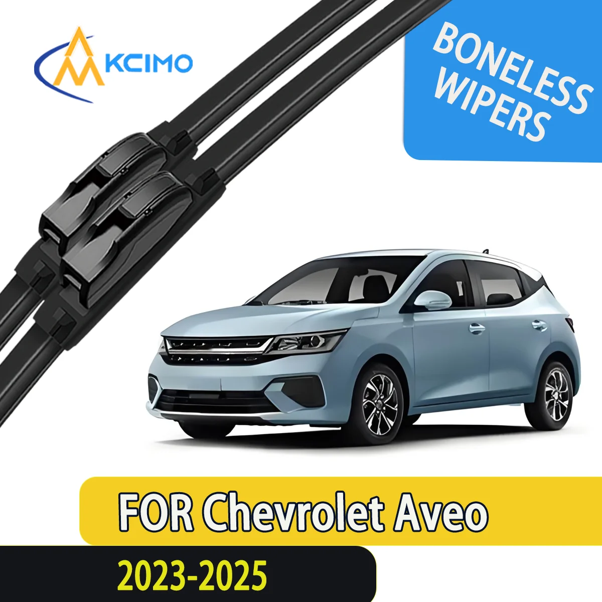 

2pcs Quality Windscreen Silent Black Car Rain Brush Suitable for Chevrolet Aveo 310C 2023-2025 Chevrolet Sail/Chevrolet Optra