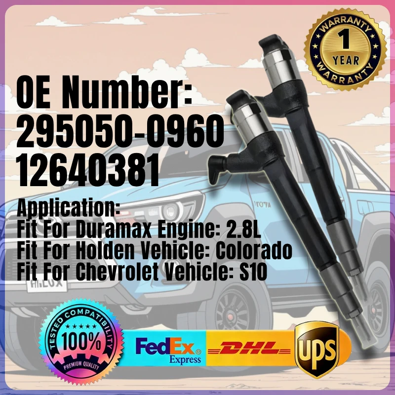 1PC Fuel Injector 295050-0960 12640381 for Duramax Engine 2.8L Holden Vehicle Colorado