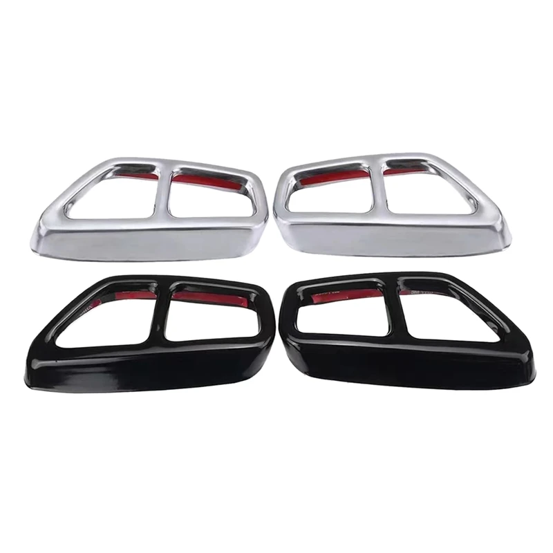 

Rear Dual Exhaust Pipe Cover Trims For BMW 5 Series G30 G31 2017-2022 Tailpipe Trim Frame Car Exterior Modification