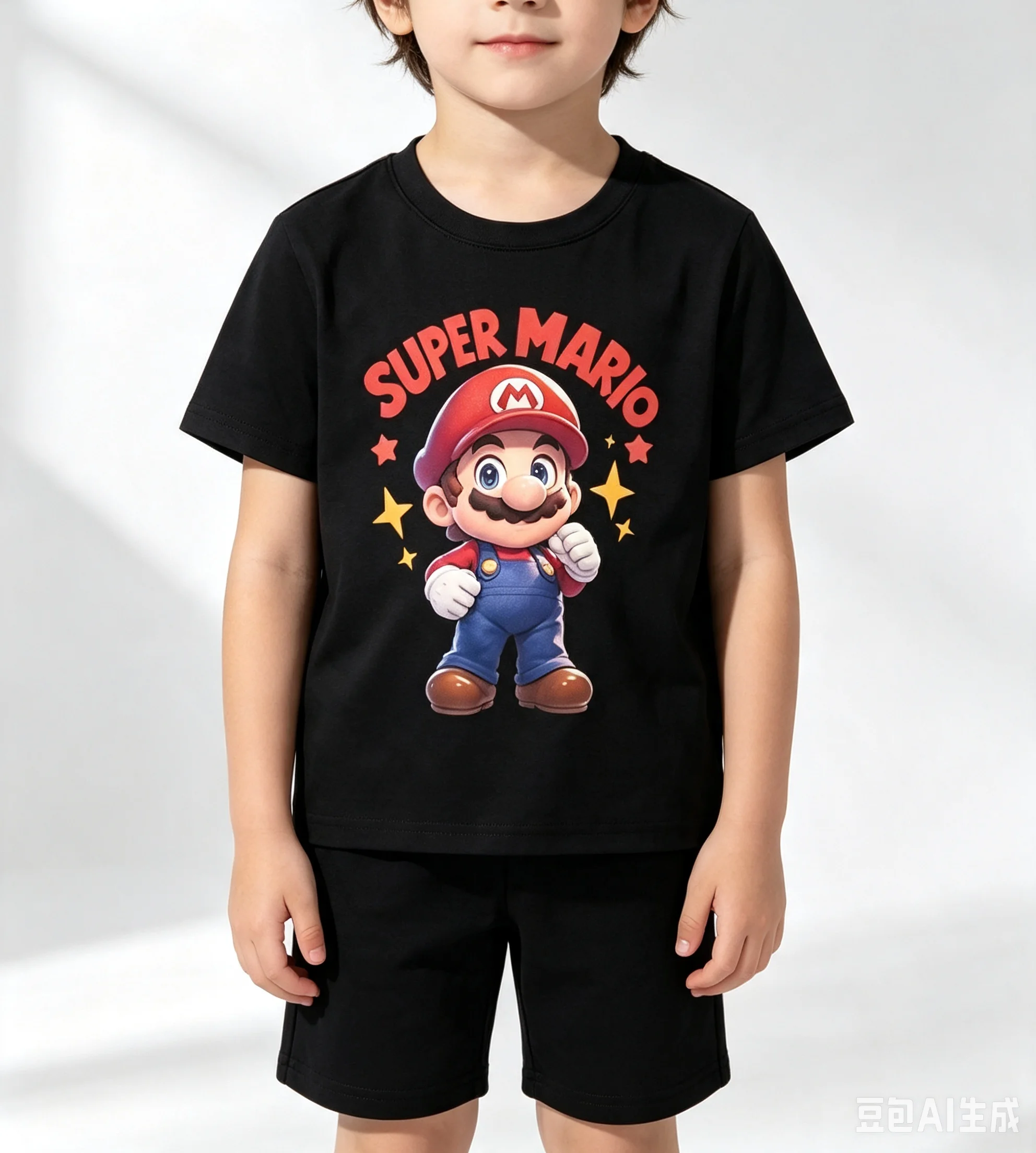 New Arrival Super Mario Cartoon Anime Cotton T Shirts, Short Sleeve Casual Tops For Kids Boys Girls Men Women Daily Wear Tees