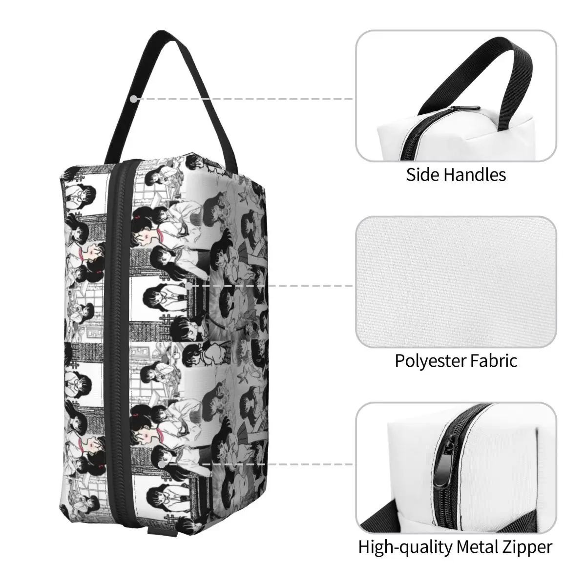 Inuyasha Higurashi Kagome Anime Pencil Case for Studen Pen Box Pencil Bag Stationery Supplies Women Organizer Pouch view 4