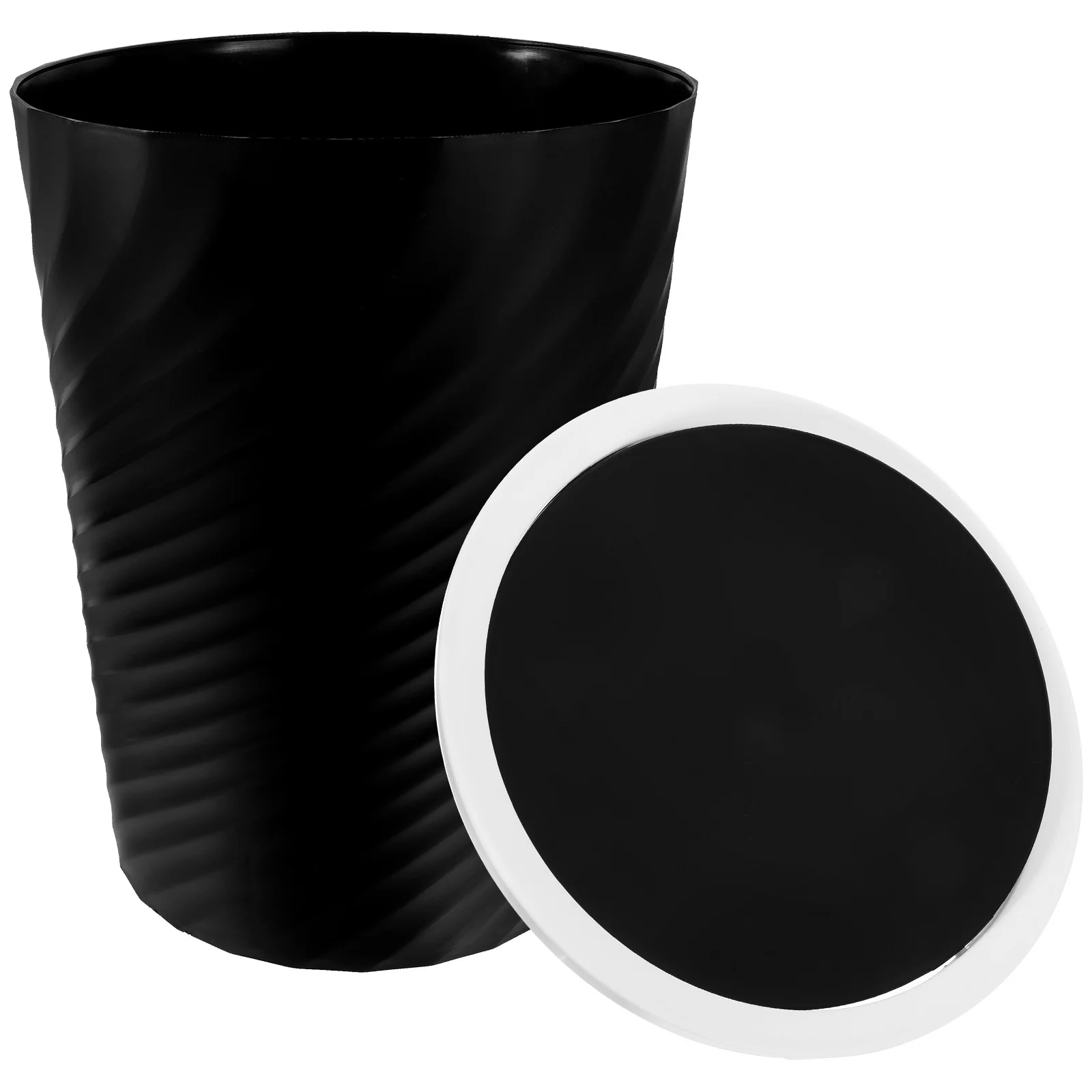 

Garbage Bin with Lid Large Capacity Odor Control Trashcan for Bathroom Office Bedroom Living Room Bathroom Trash Can