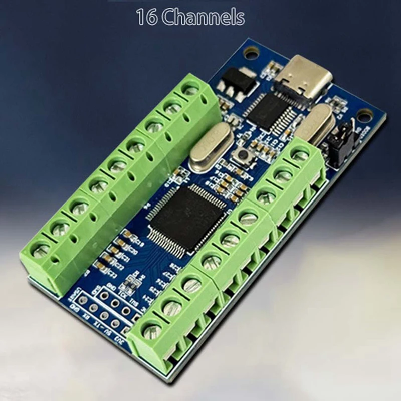 USB Interface 16 Channels 12Bit Bit AD Sampling Data Acquisition STM32 Uart Communication ADC Module