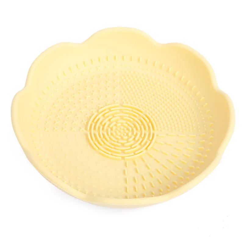 Silicone Petal Makeup Tools Cleaning Bowl Powder Puff Beauty Tools Cleaning Plate Makeup Brushes Mask Bowl