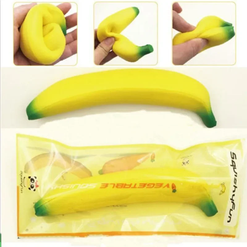 Simulation of banana Super Slow Rising 18CM Banana Squeeze Toys Fun Gift