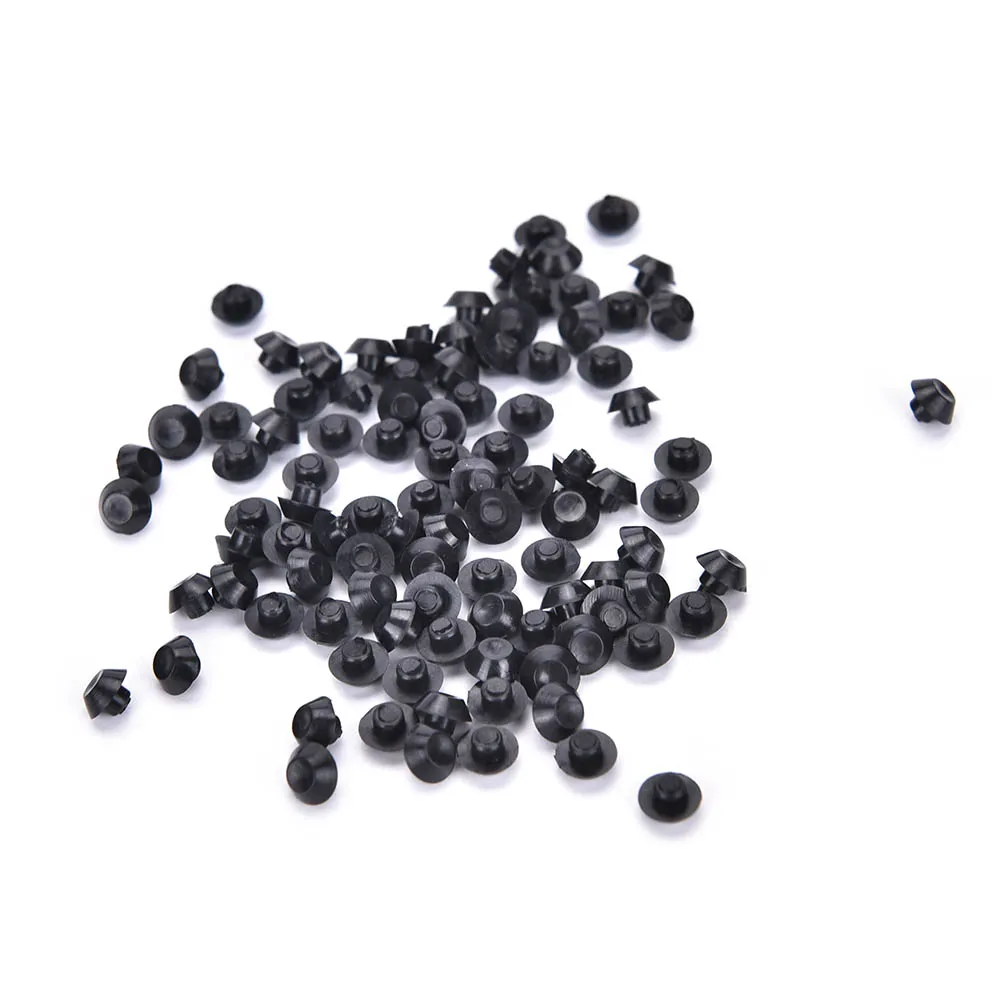 100PCS Black Hex Socket Allen Bolt Screw Nut Hexagon Head Cover Cap Protector