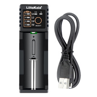 LiitoKala Lii-100 Battery Charger For 18650 18350 26650 16340 RCR123 14500 3.7V 1.2V Ni-MH Ni-Cd 2A USB Smart Charger
