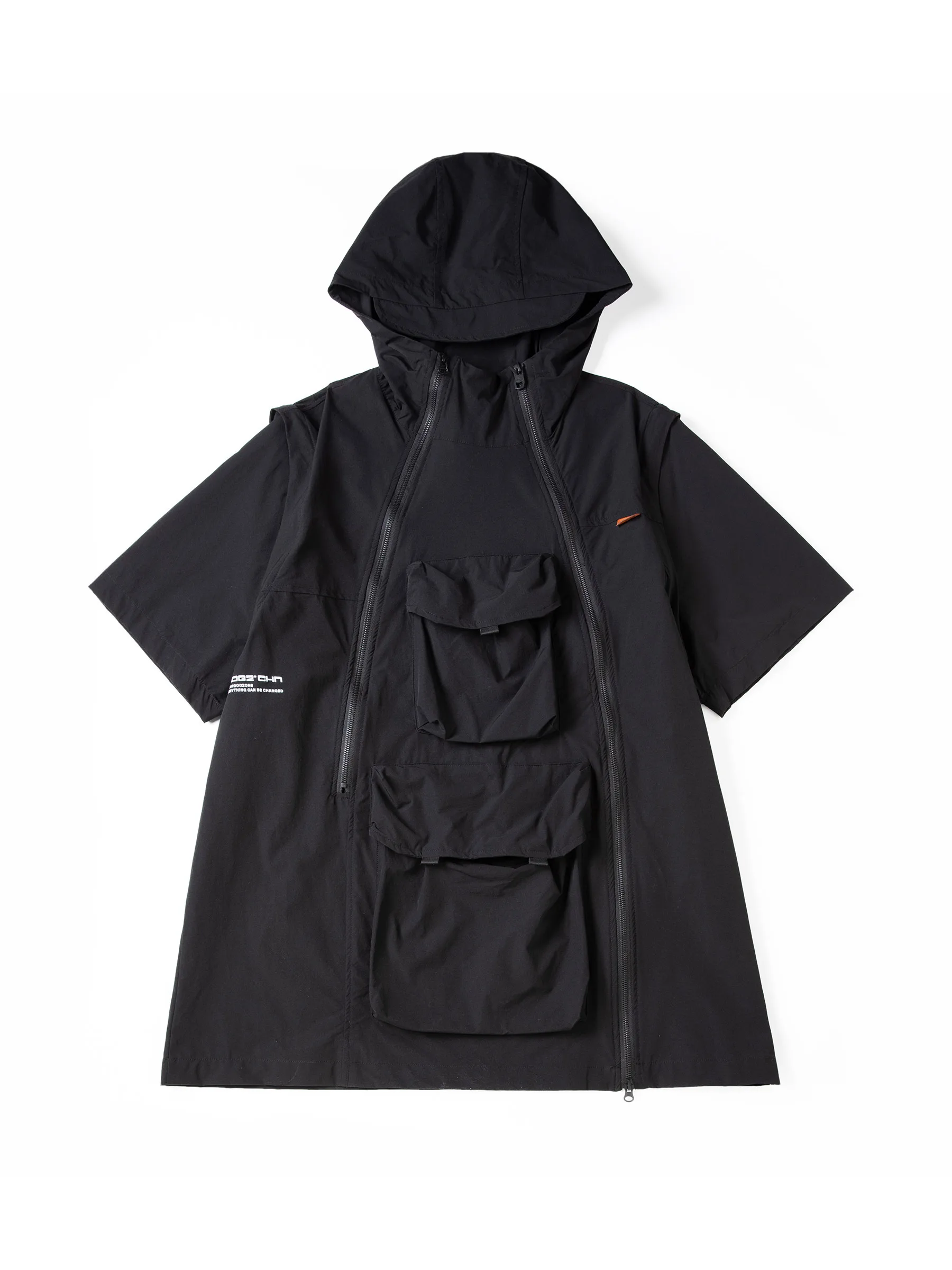 Detachable Design Short Sleeved Cargo Jacket For Men And Women's Spring And Summer New Functional Style Couple's Coat