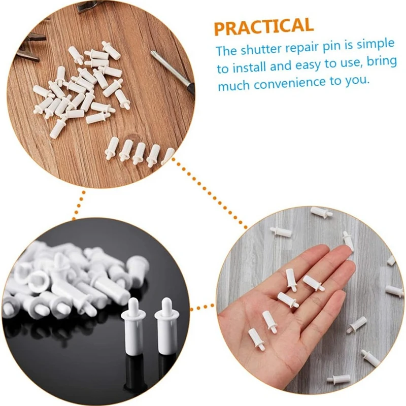 Plastic Shutter Pin 40Pcs Shutter Repair Pin Set Spring Loaded Repair Pin Replacement Shutter Pin Tools Louvers