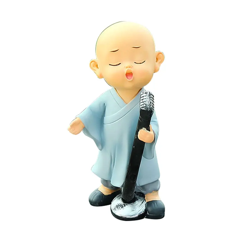 Baby Buddha Statue Cute Buddha Monk Figurines Statue Mini Buddha Figurine