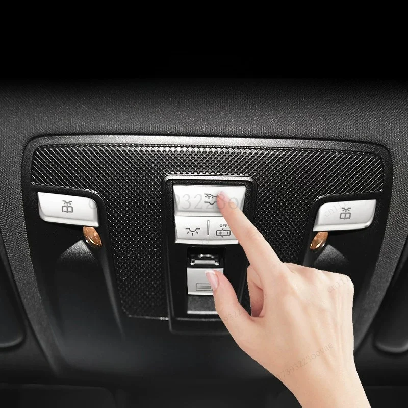 L-Interior Roof Reading Light Button Trim Strip for Mercedes Benz A B Class GLA CLA ML GL GLE GLS Modified Accessories