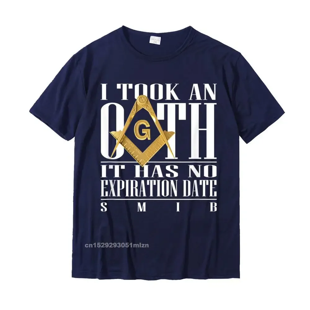 I Took An Oath Square Compass Freemason T-Shirt Men Fashionable Casual T Shirt Cotton T Shirts Casual