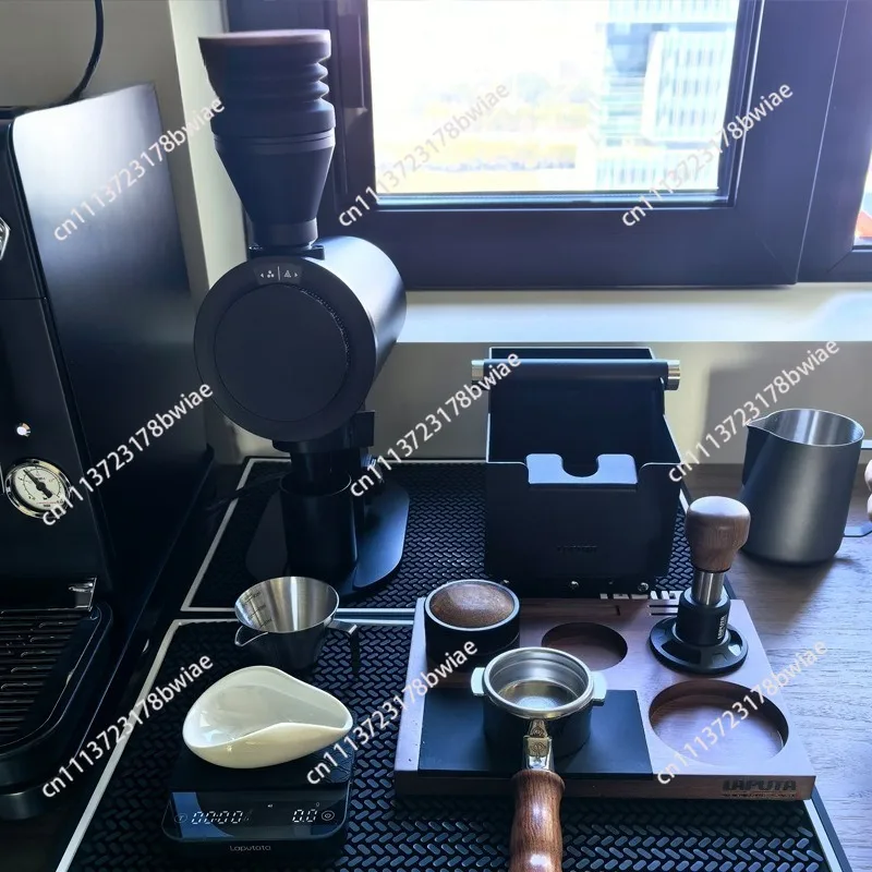 DF83V Variable Speed Single Dose Coffee Grinder Black Household Espresso Bean Grinding Machine Precise Adjustment