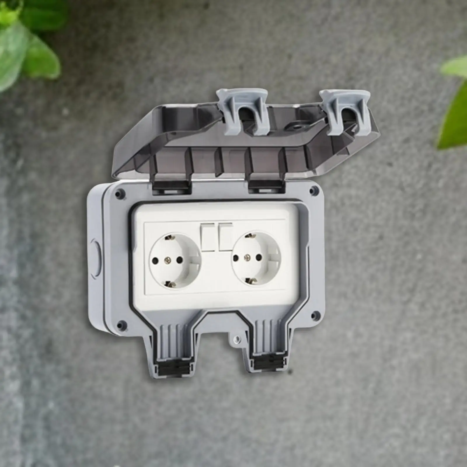 

Outdoor Wall Socket Outlet Double Plugs Socket for Park Outdoor Household