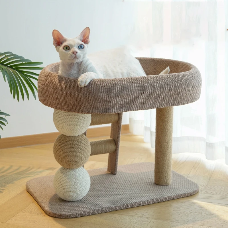 

Cat Tree Tower With Perch Bed Scratching Post Playground Furniture Protector Pet Kitten Training Toy Indoor Condo Cat Scratcher