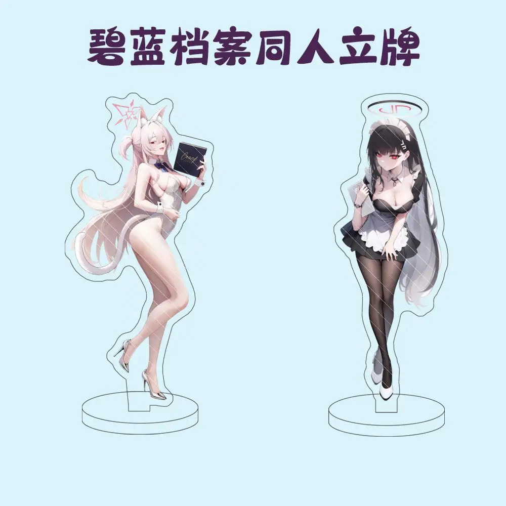 15cm blaues Archiv akira natsu misan niedliches Spiel Anime Acryl steht Modell Schreibtisch Cosplay Desktop Ornament Geschenke