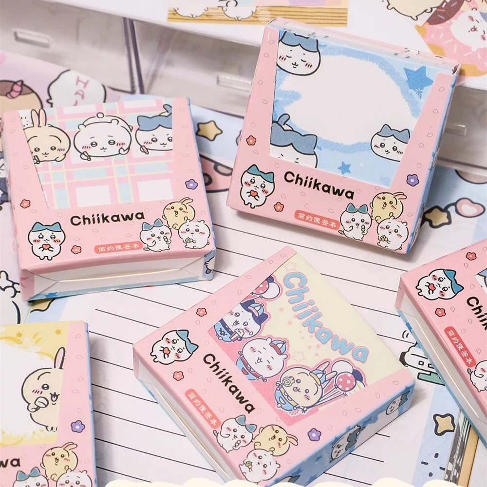 

200Pcs Kawaii Chiikawa Note Paper Hachiware Usagi Note Decorative Paper Student School Stationery Supplies Girls Gifts