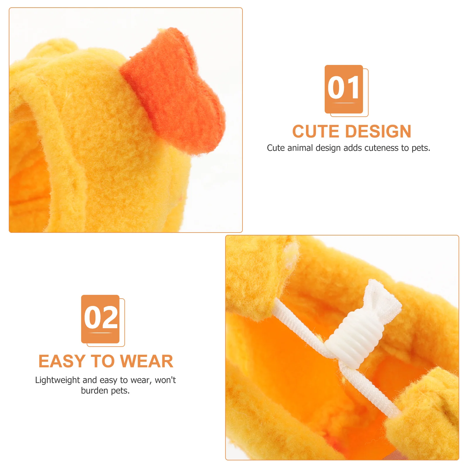 

Pet Headgear Soft Cute Hamster Hat Halloween Accessories Cartoon Guinea Pig Small Pet Hat Photo Prop Guinea Pig Costume