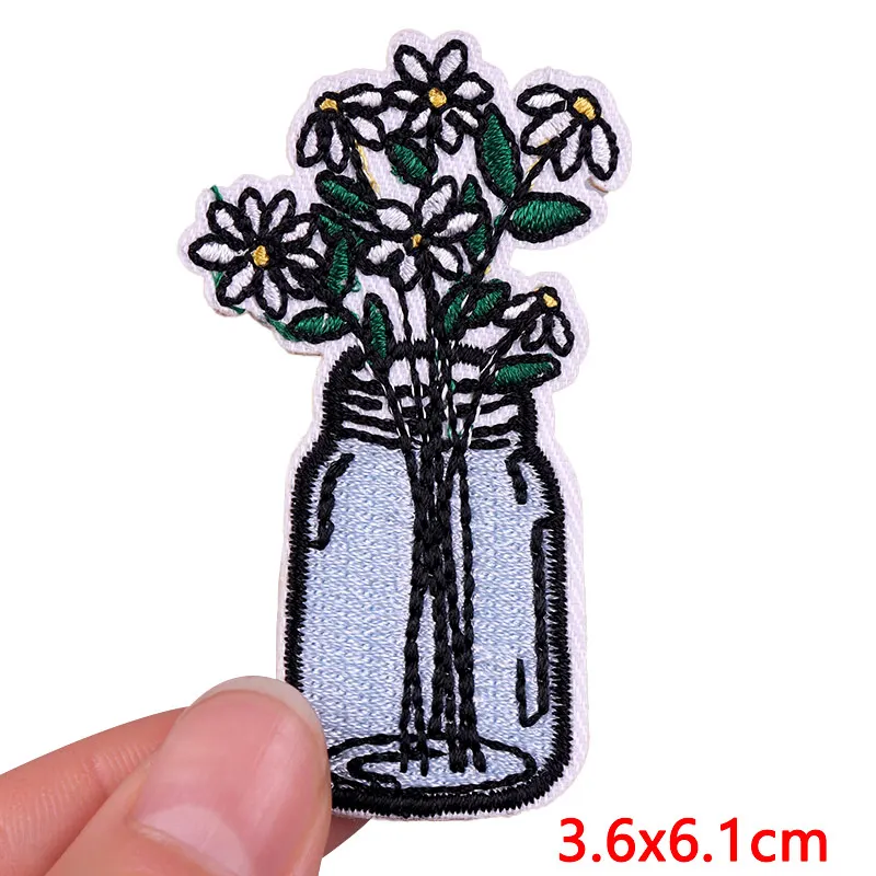 Biene/Blume Patch Cartoon Tier Stickerei Patch Eisen auf Patches für Kleidung gestickte Patches auf Kleidung DIY Näh aufkleber – Detail 26