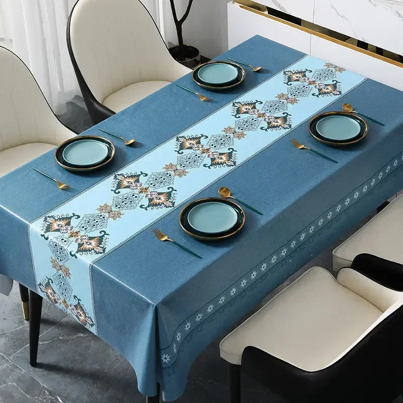 

2024Dining table cloth, square rectangular coffee table, computer desk, desk air, tablecloth, table matCotton Print