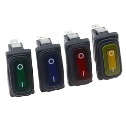 1/5PCS 35x17.5mm Waterproof Rocker Switch KCD3 2/3Pin Electrical Equipment 15A 250V/20A 125V Boat Power Rocker Switch With Ligh