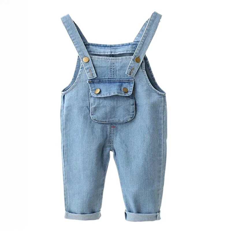 Baby Girl Overalls Kids Casual Trousers Jumpsuit Toddler Infant Denim Dungarees Child Jeans Playsuit