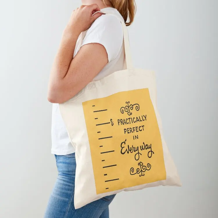 

practically perfect Tote Bag shopper bags large size bags Shopper bag canvas tote bag