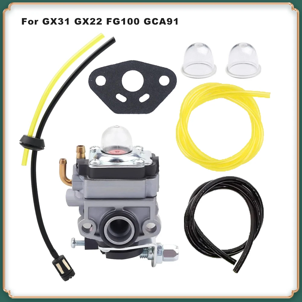 

Carburetor for Honda GX31 GX22 FG100 & GCA91 4-Stroke Engine, Fits WYL-240-1 WYL-196 Lawn Mower