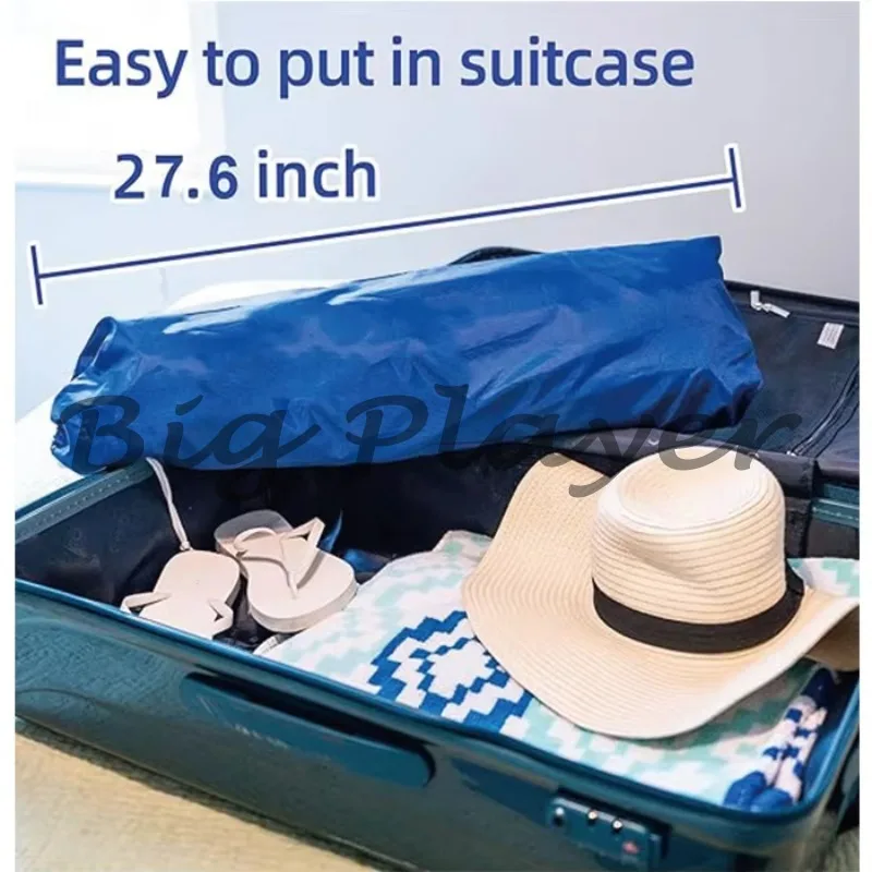 Folding Portable Travel Beach Retractable Large Parasol for Patio Garden Beach Pool