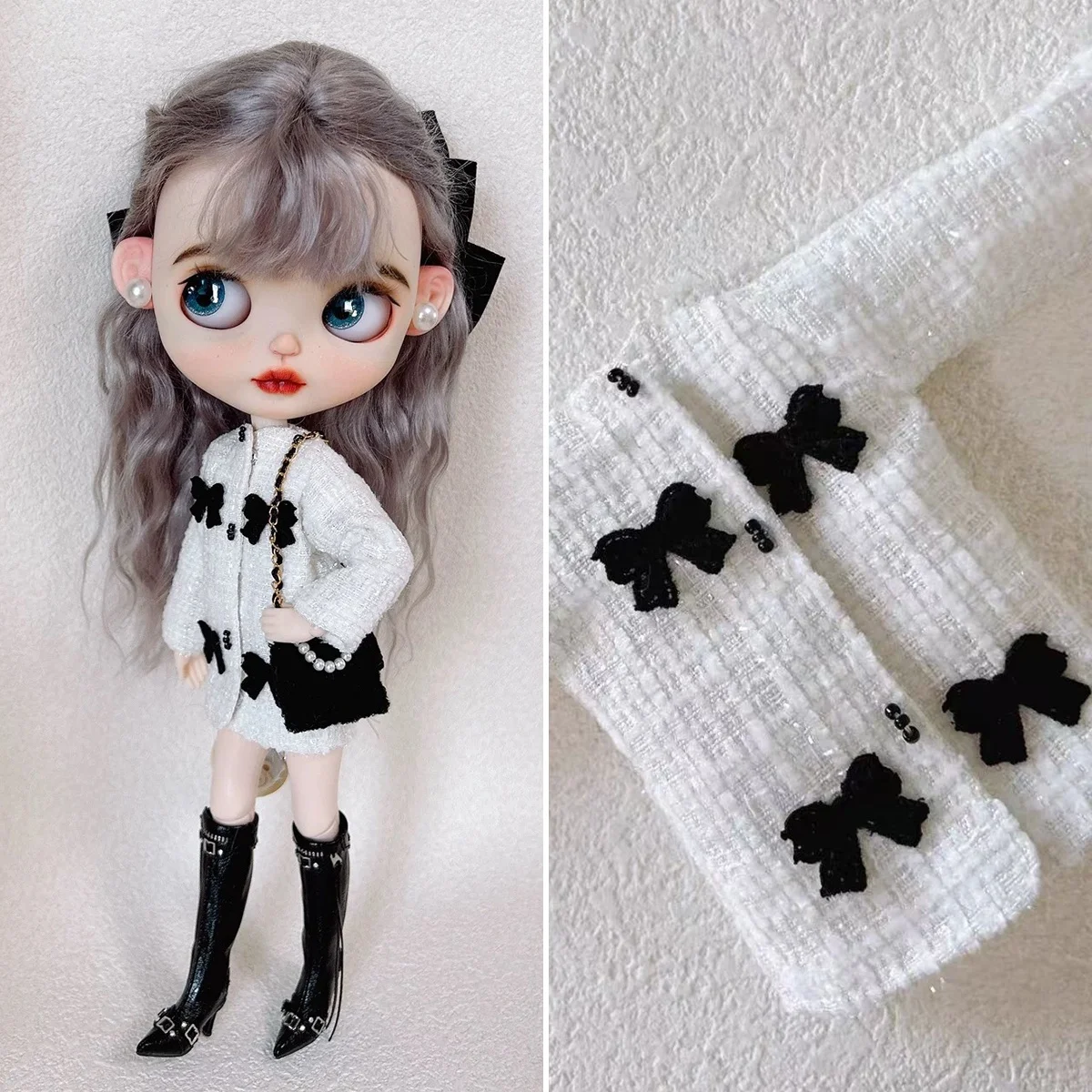 ICY DBS Blyth Puppe kleiden Original Design Mode Schleife kleine Duftjacke für 19 Gelenke OB24 Azon Puppe täglich DIY Dress Up