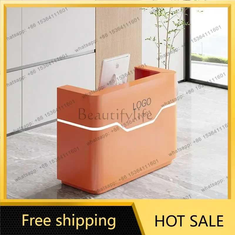 PG Luxury Industrial Reception Desk Practical Functional Reception Counter Classic Minimalist Rezeptionstheke Office Furniture