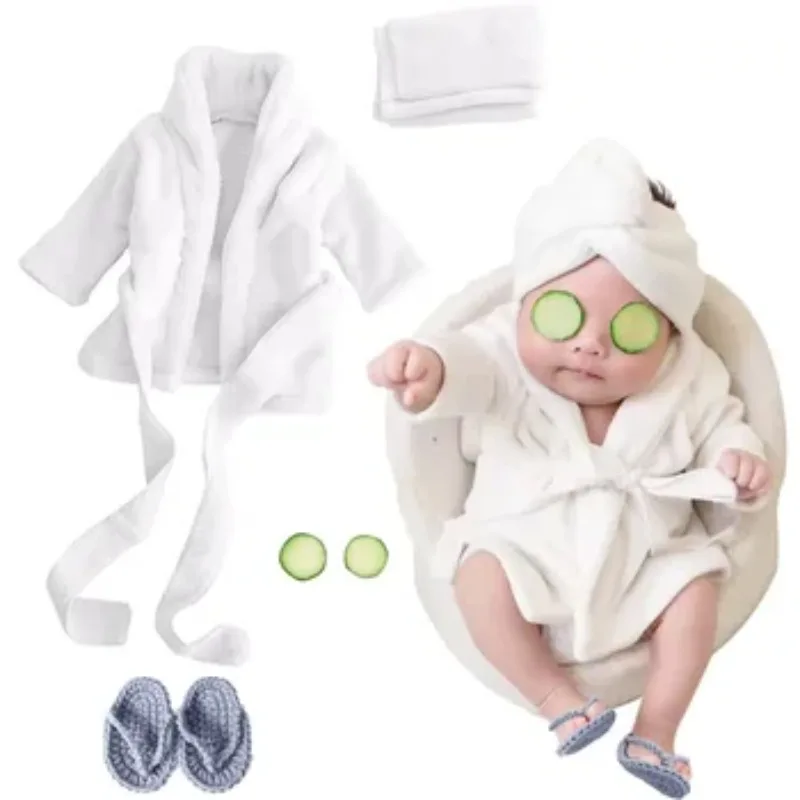 Soft Bathrobes Wrap Newborn Photography Props Baby Photo Photography Clothing For Baby Newborn Photography Outfits Dropshipping