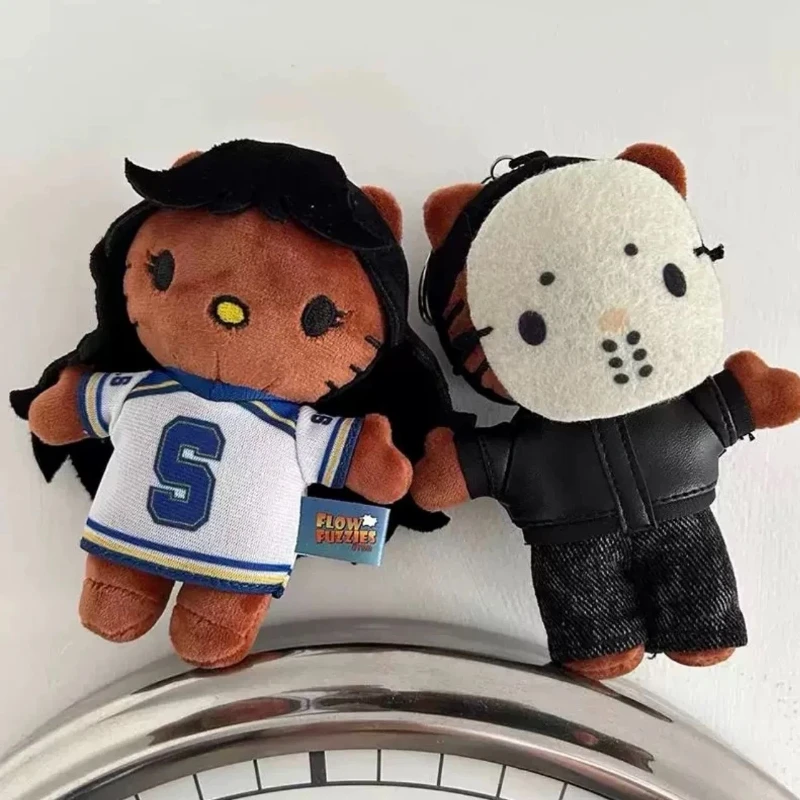 Kawaii Sanrio Hello Kitty Singer Selena Gomez PlushDoll Black  LIL Peep Doll Figure Stuffed Plush  Keychain Cartoon Gift