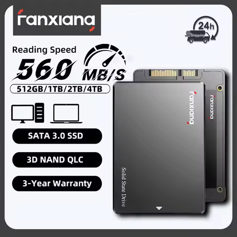 Fanxiang S101Q 2.5" SATA SSD 560MB/s Internal SSD 512GB 1TB 2TB 4TB Hard Disk Internal Solid State Disk For Desktop PC Laptop
