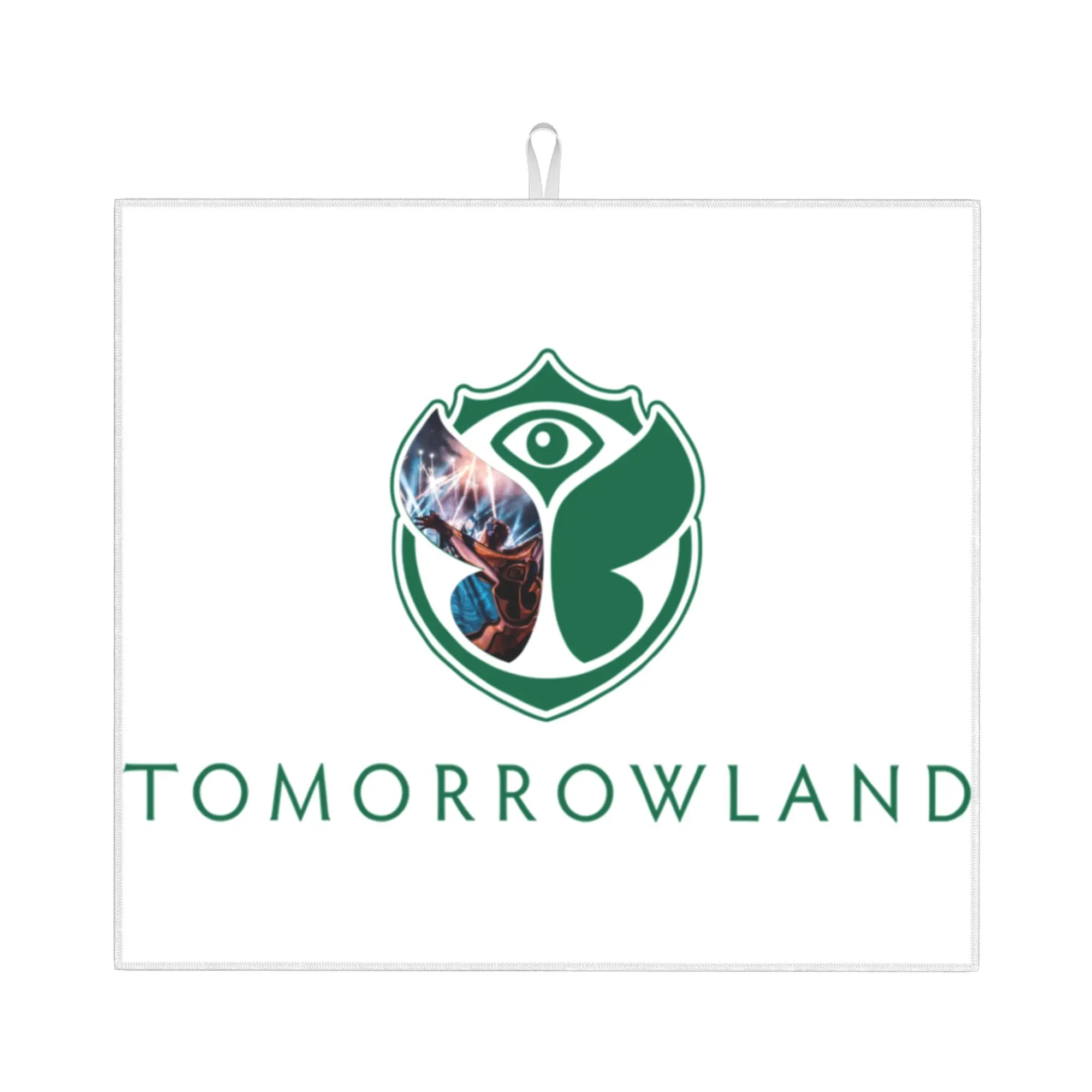 Drying Mat For Kitchen Tomorrowland Electronic Dance Festival Barware Tableware Oil Proof Washable Kitchen Sink Drying Pad