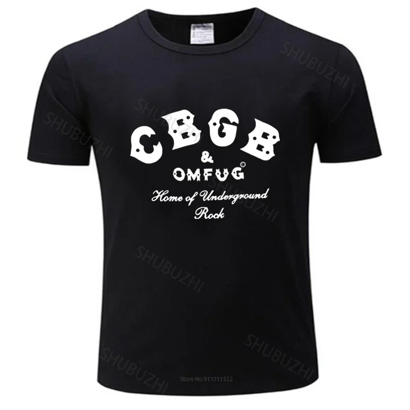 

mens short sleeve t shirt CBGB OMFUG T-shirt Punk Rock CBs Underground Tee Adult fashion tee-shirt male summer tops