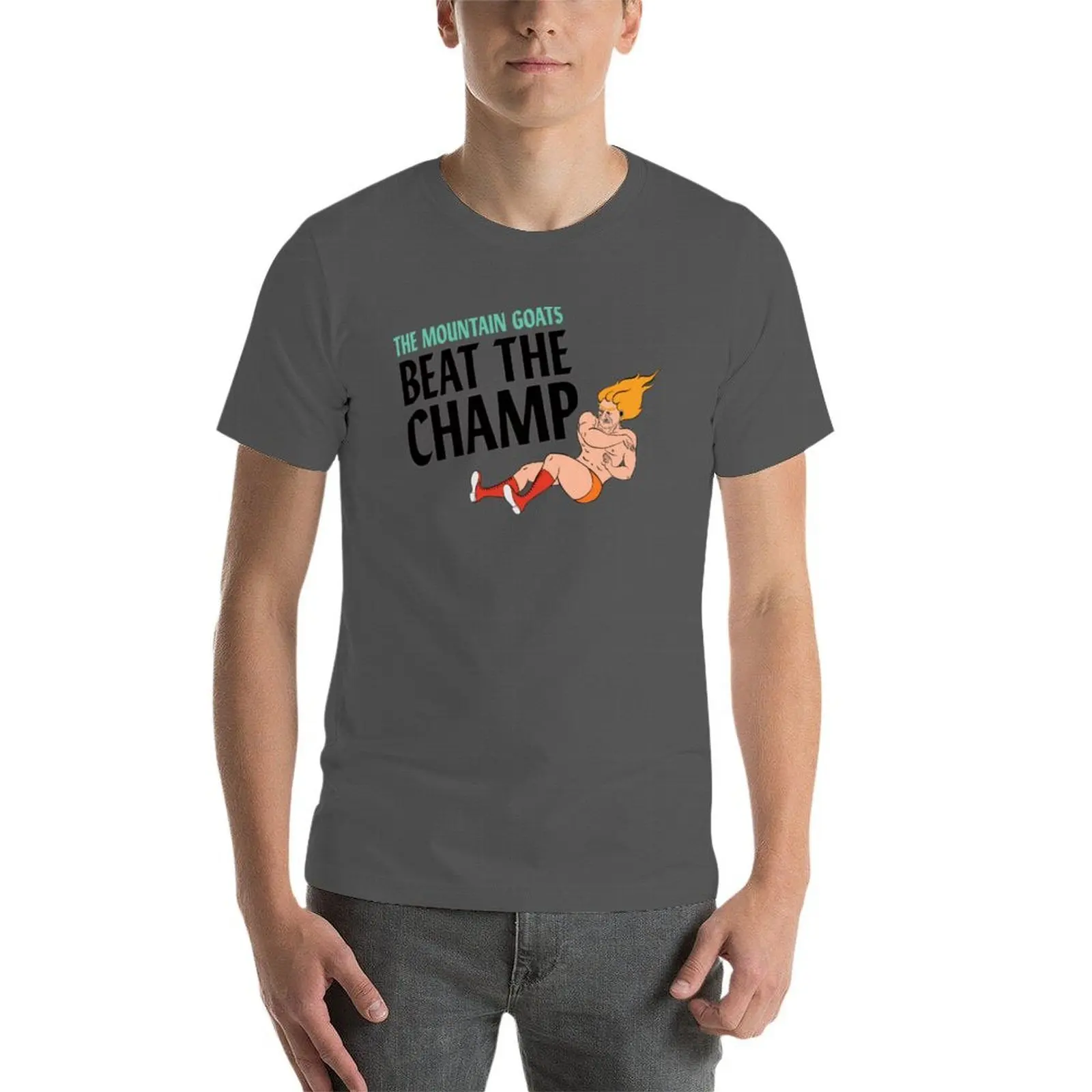 تي شيرت Beat The Champ Album Logo تي شيرت رجالي برسوم جرافيك تي شيرت رجالي تي شيرت كاجوال للرجال