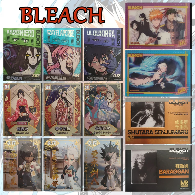 Kabago BLEACH MR SDR card Kurosaki Ichigo Kuchiki Rukia Ichimaru Gin Sado Yasutora boy Toy collection Birthday Christmas gift