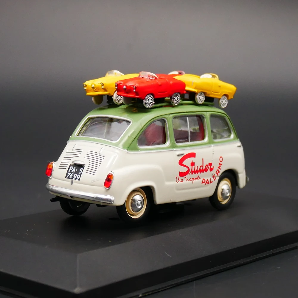 Ixo 1:43 Fiat 600 Multipla-Studer 1959 Diecast Car Metal Toy Model