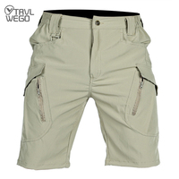 TRVLWEGO Men's Hiking Cargo Tactical Shorts Quick Dry Outdoor Travel Shorts for Men with Multi Pocket Fishing Camping(NO Belt)