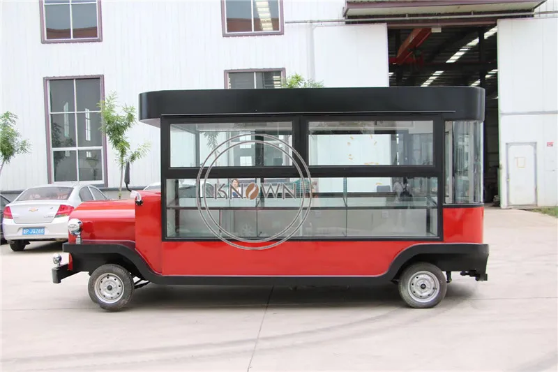 OEM mobiele fastfoodtruck te koop ijs klassieke hotdog-automauto's op maat gemaakte retro voedselkar-aanhangwagen